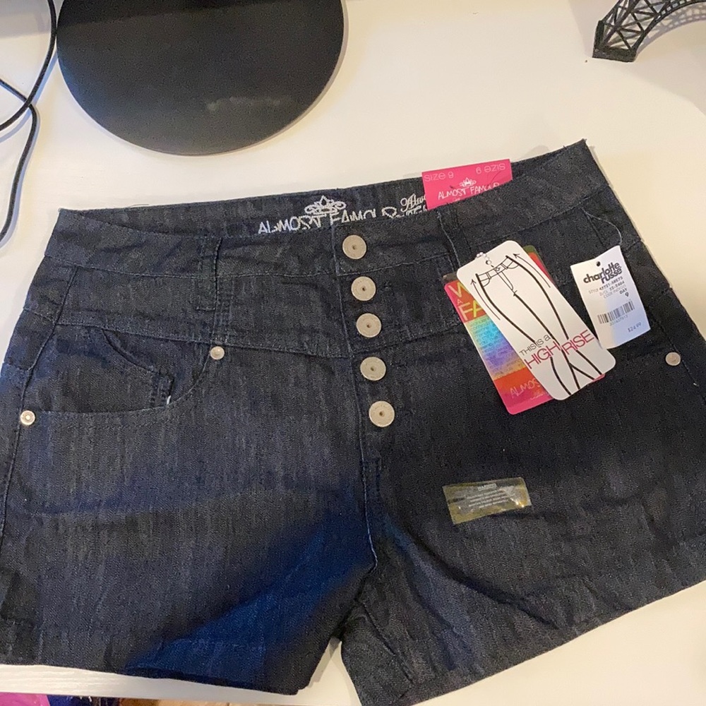 Almost Famous brand high rise shorts. New with tag
